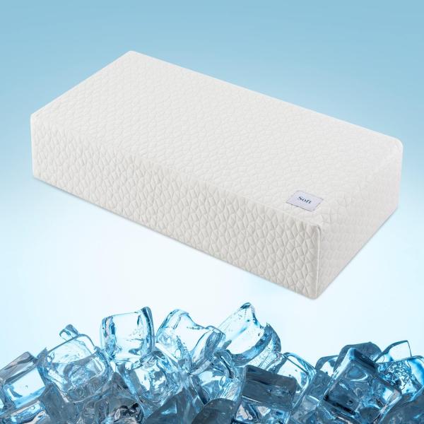 Anti-Static Memory Foam Side Sleeper Pillow Cooling Ice Cube Pillow for Nursing