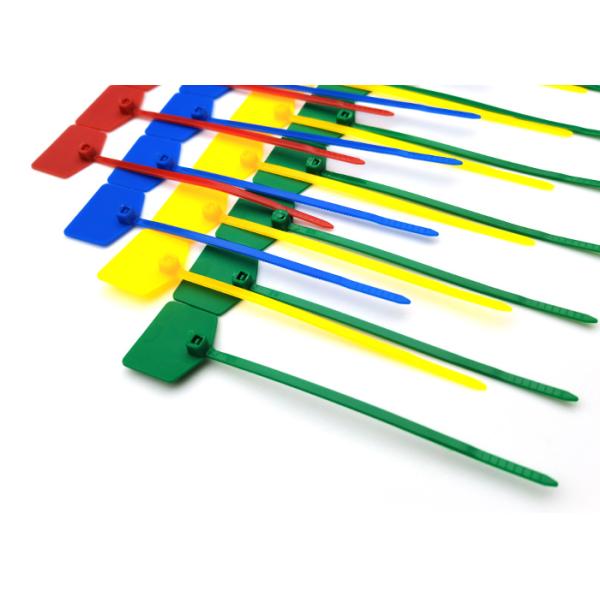 120mm Length Self Locking Nylon Tie Wraps With Tamper Evident Plastic Security Seal