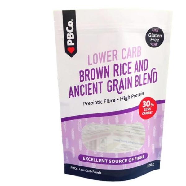 PLA + Paper Biodegradable Packaging Bags Compostable Stand Up Pouch For Food