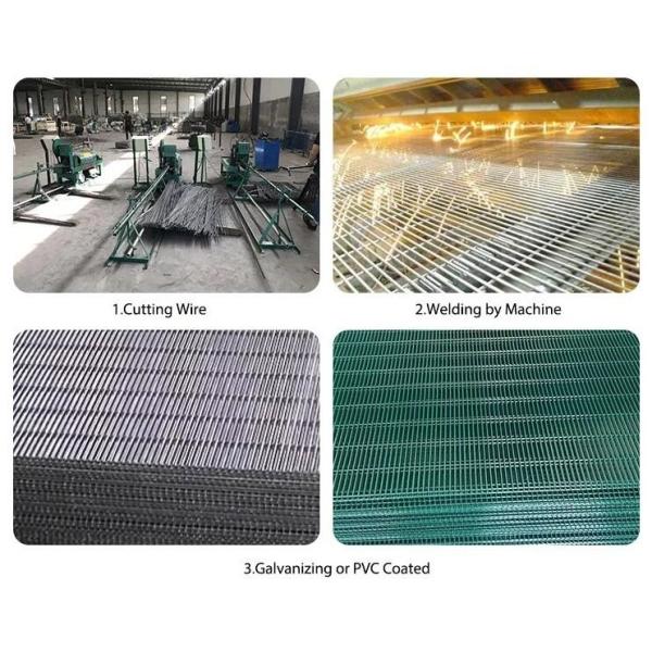 Galvanised Panels Wire 358 Security Fence Prison Mesh 2.43m High