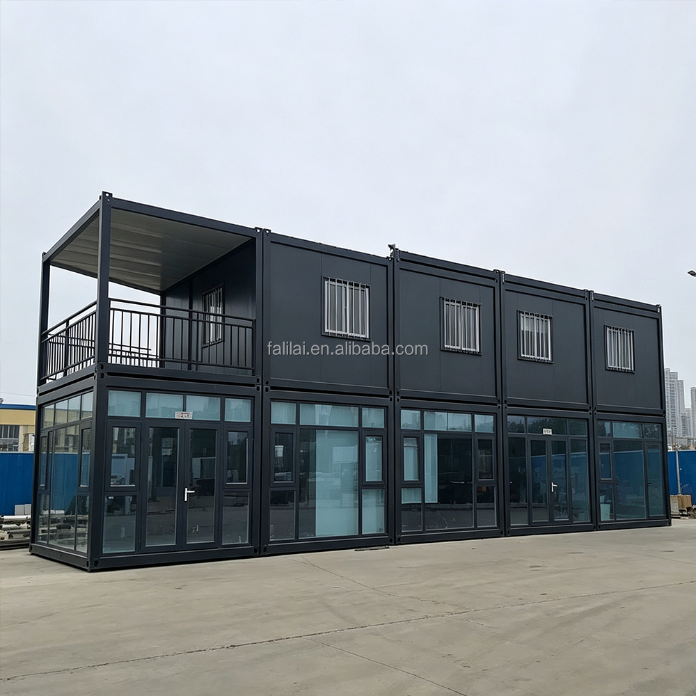Custom 20ft Folding Container House Modular Prefabricated Living Room Kitchen