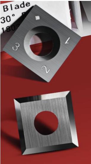 Square Carbide Indexable Inserts For Planer Machine 15x15x2.5-30°R50