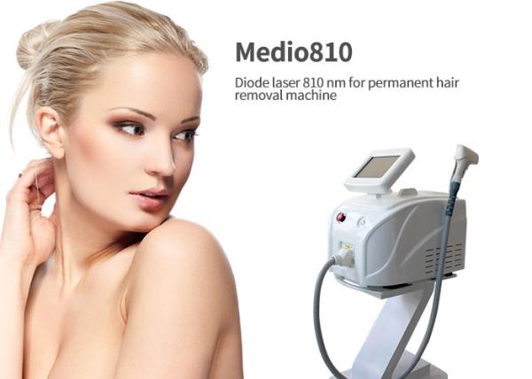 10 Bars 808nm Diode Laser Hair Removal Machine With Copper Heat Radiation System