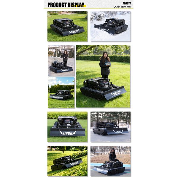 US Spot Off-road Crawler Remote Control Lawn Mower Steep Slope Climbing, Garden Waste Land Mowing Lawn Mower