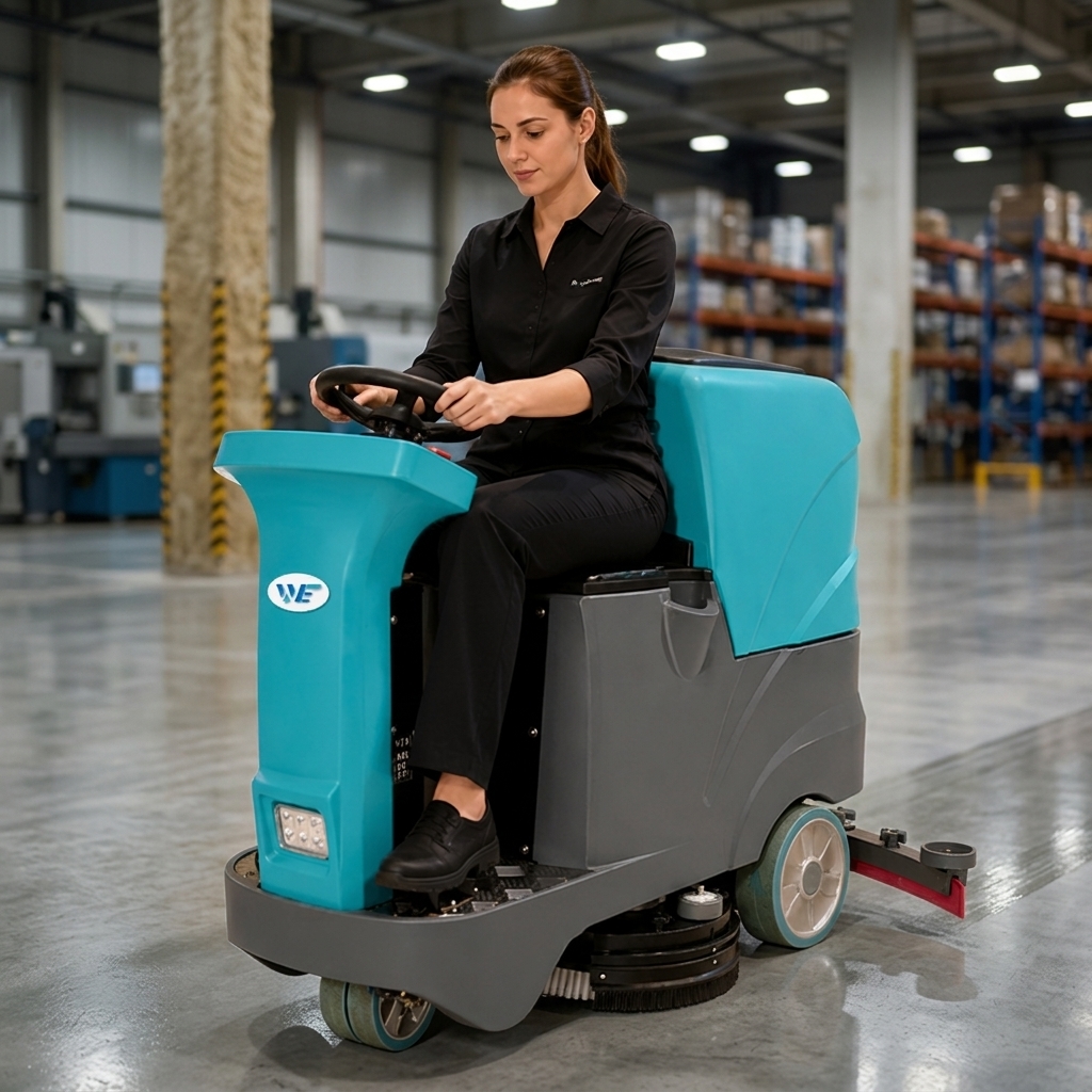 2026 New Arrivals Electric Dual-brush Marble Automatic Cleaning Machine Industrial Floor Scrubber