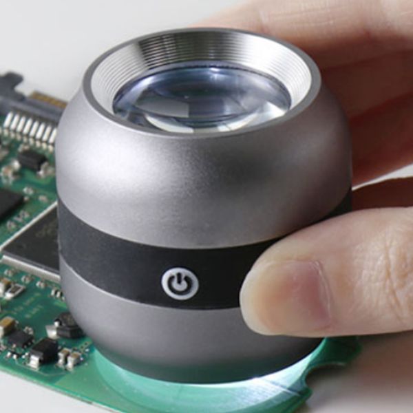 Desktop Magnifying Glass 10X Optics Portable Magnifier Handheld Pocket Jewelry Reading