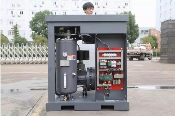 8 bar Belt Electric Screw Compressor Double Control System 1.6m3 min