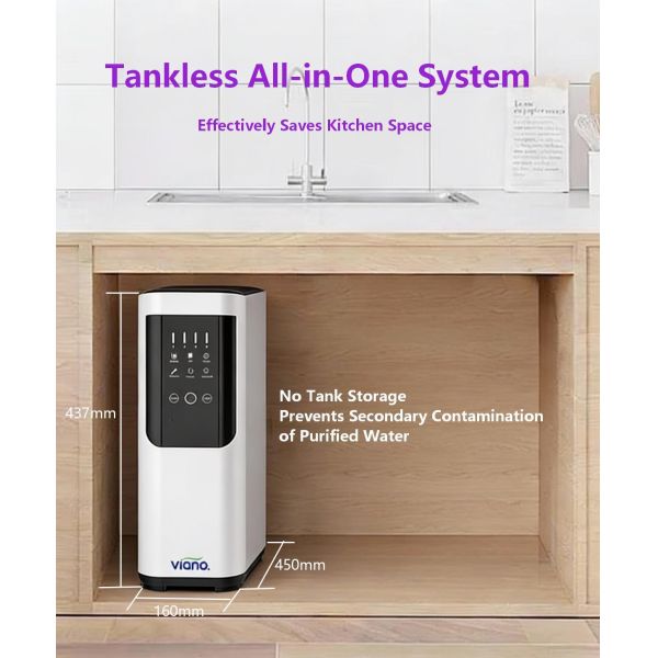 Smart Filter Reminder Reverse Osmosis System 600G With / Low Wastewater Ratio