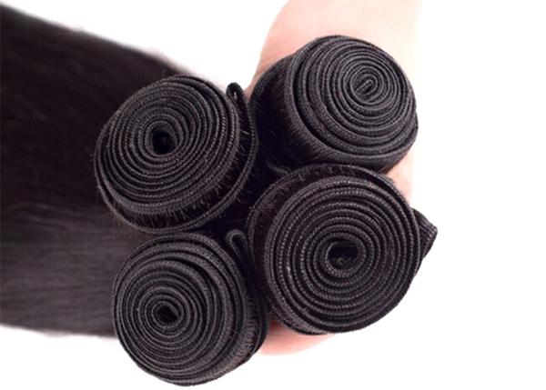 Weave brasileiro preto macio do cabelo, nenhum cabelo humano Tangling de Remy do Virgin brasileiro