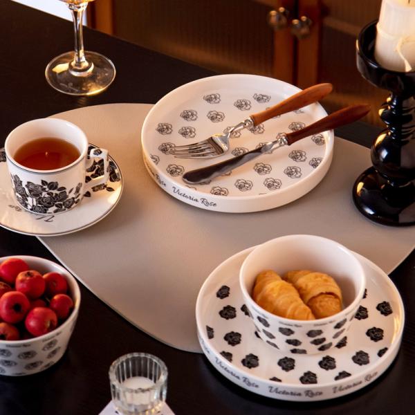 Under Glazed Technique Porcelain Dinnerware Set Ramadan Gift Tableware For 1 Person