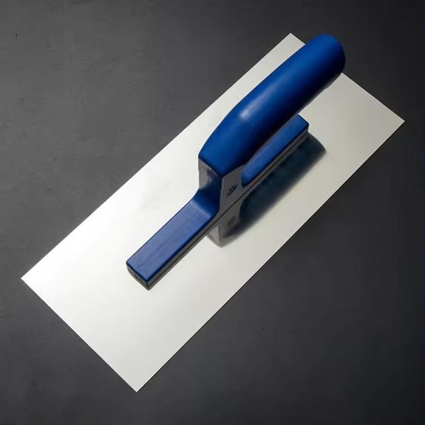 Carbon Steel Flat Finishing Drywall Trowel Trapezoid Shaped Stainless Steel Blade Plaster Trowel