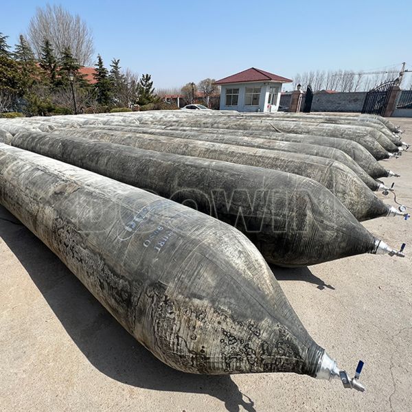 Heavy Duty Ship Launching Marine Rubber Airbags ISO 14409 Compliant