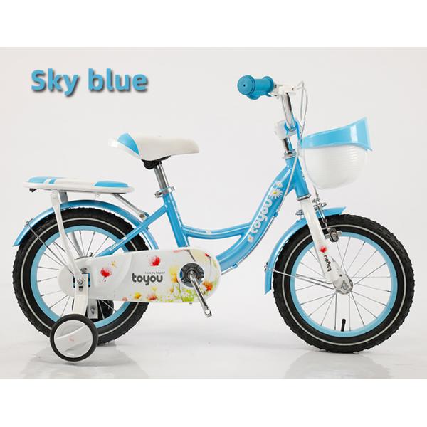 Personnalisation 12 14 16 18 pouces vélo pour enfants avec roues d'entraînement et panier en plastique de couleur correspondante