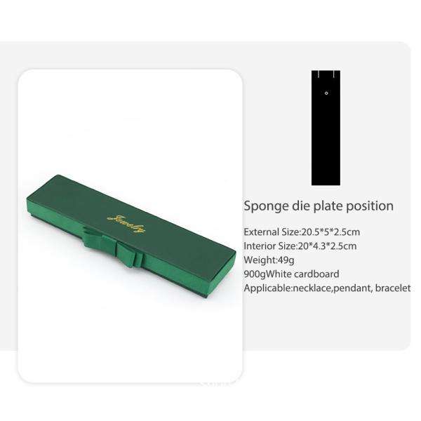 Темно-зеленая бумажная коробка для ювелирных изделий 5x5x3 см Коробка для упаковки Bowknot Ring