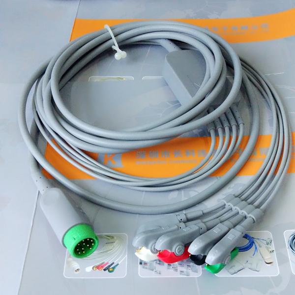 Kontron 7251 ECG Patient Cable , Medical mintor 5 lead ECG cable 12 pins