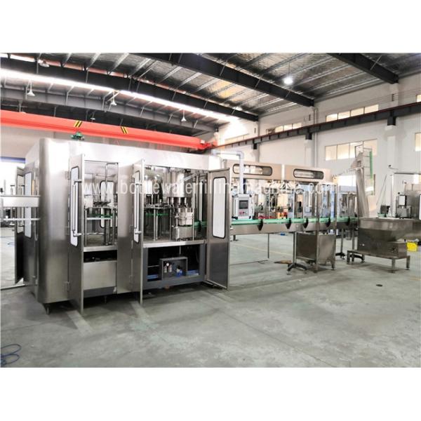 PLC HMI Control Water Bottle Filling Machine For 250-2000ml Bottle Size