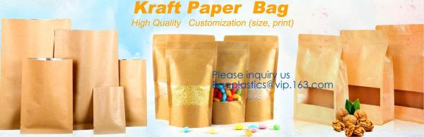 Recyclable Snack Chocolate Bar Snack Plastic Resealable Zipper Bag With Stand Up Pouch, gallon storage bags