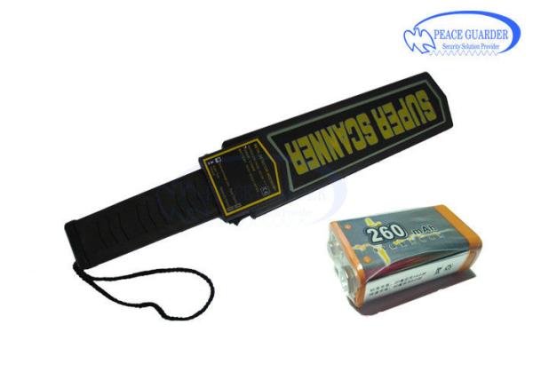 Hand Wand Metal Detector Light Weight With Audio / LED / Vibration Alarm Indication