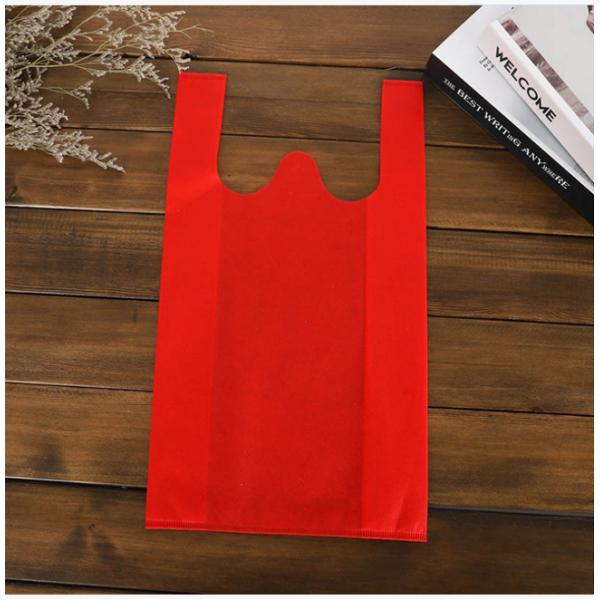 таможня супермаркета сумки футболки 50gsm Eco не сплетенная напечатала не сплетенные сумки Tote