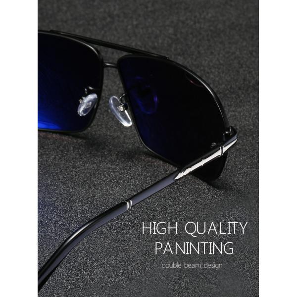 UV400 Mens Luxury Sunglasses Bridge Sport Metal Frame TAC Man Night Driving