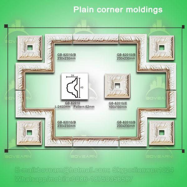 Latest European style PU corner cornice moulding for home & interior decpration