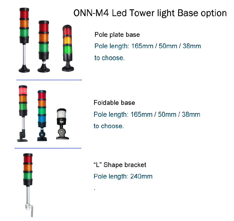 ONN-M4 USB Interface RGB LED Signal Tower Indicator Light Steady Flash Buzzer Functions DC5V For CNC Machines Equipment