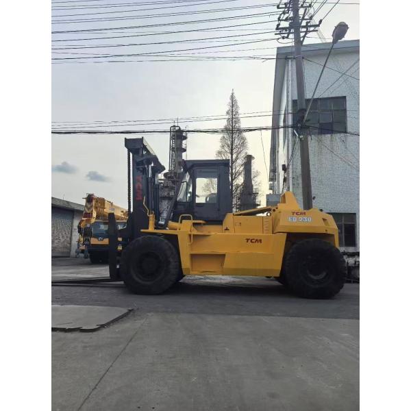 TCM 23 Ton Container Forklift Diesel Engine 300L Fuel Tank Used Forklift Truck Heavy Duty Port Handling Equipment