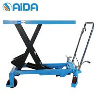 OEM Tabla de elevación de tijeras ajustable única, plataforma de elevación hidráulica pequeña 1000kg carruaje de elevación de tijeras hidráulica