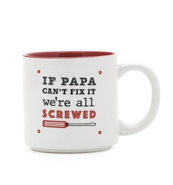 Ceramic Dad Mug Coffee Mug White Color With Creative WordsKING DAD Customized 12Oz For Gift