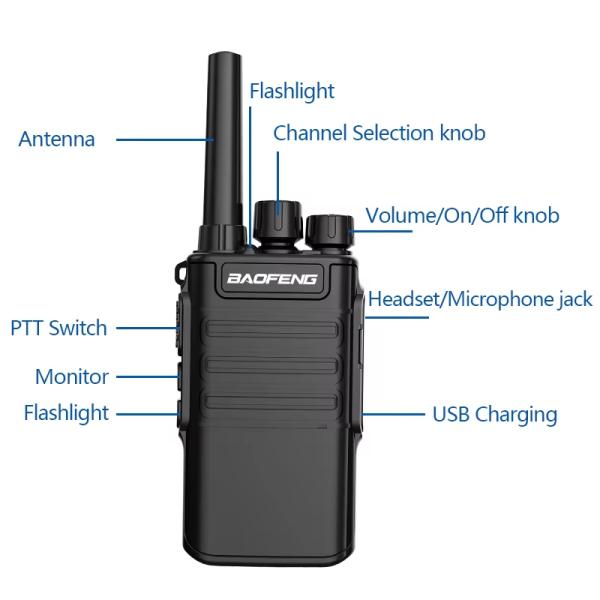 Baofeng BF-V8A Uhf Handheld Walkie Talkie Long Range Wireless Intercom Bf-v8 Dual Band Ham