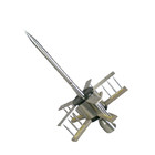 Paratonnerre d'acier inoxydable de décharge tôt, couleur argentée de parafoudre