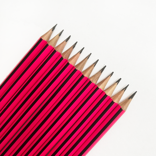 Wholesale 12Pcs HB Pencil Wood Soft-Grade Graghite Lead  Triangle Shape Pencil Set
