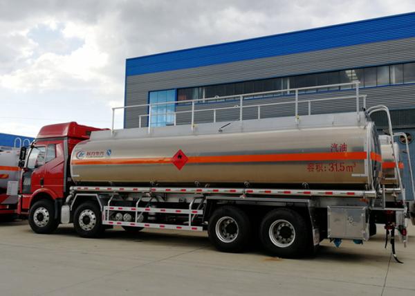 Caminhão de petroleiro do combustível da liga de alumínio de FAW 8x4 30000L