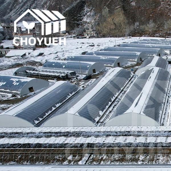 Wind Resistant Framed Glass Solar Greenhouse Easy Installation UV Protection Durability