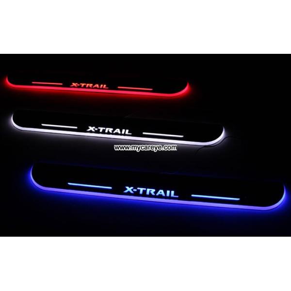 Nissan X-Trail car pedal set LED lights pedal car step Moving door scuff
