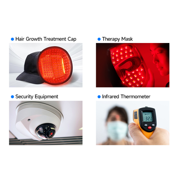Medical Aesthetic Light Source 5050 SMD Chips  660nm 730nm 810nm 830nm 850nm Infrared Beauty Therapy Spectrometer Hair Growth Cap High-Power LED Patch