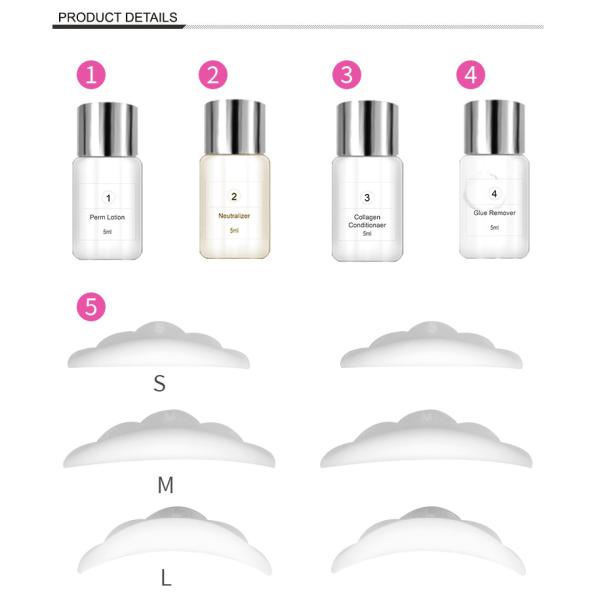 Kit higiénico de elevación de pestañas DIY con esencia de cuidado posterior de elevación de pestañas