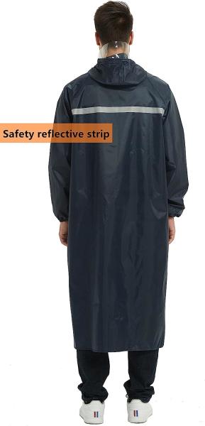Fashion Long Rain Coat Jacket, Rainwear, Rain Jacket Lightweight Raincoats Windbreaker for Men Women