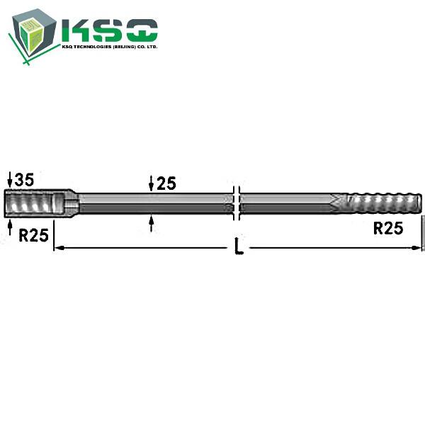 R25 Speed Rod R25-Hex 25-R25 Flushing Hole 8.6 mm