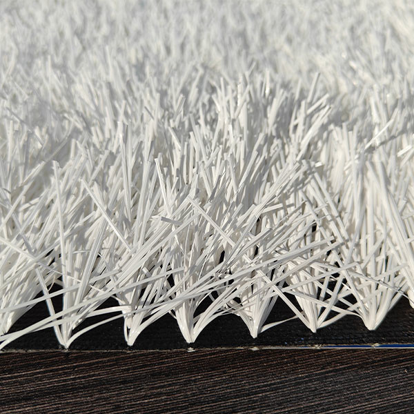 Césped artificial deportivo personalizable de 50 mm con color blanco en 5/8 Gaage y 8000 Dtex