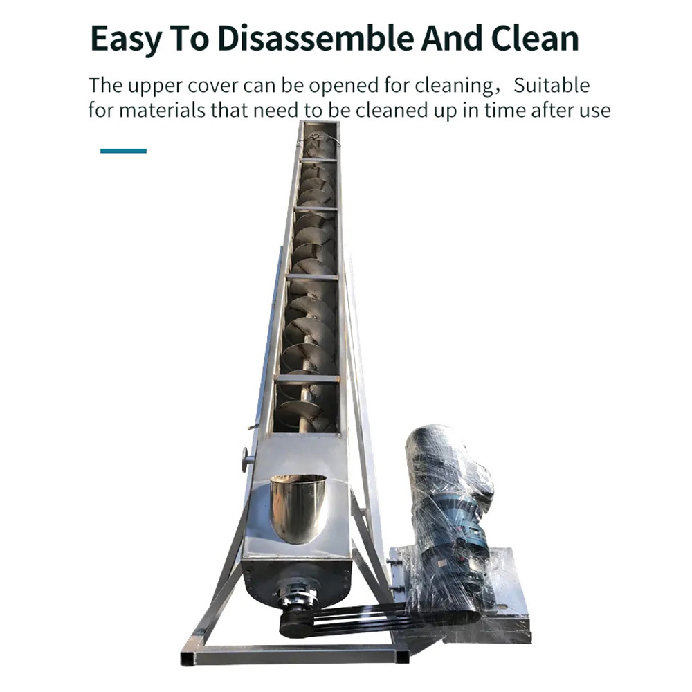 Custom Stainless Steel U-Type Screw Conveyor for High-Accuracy Powder & Particle Materials