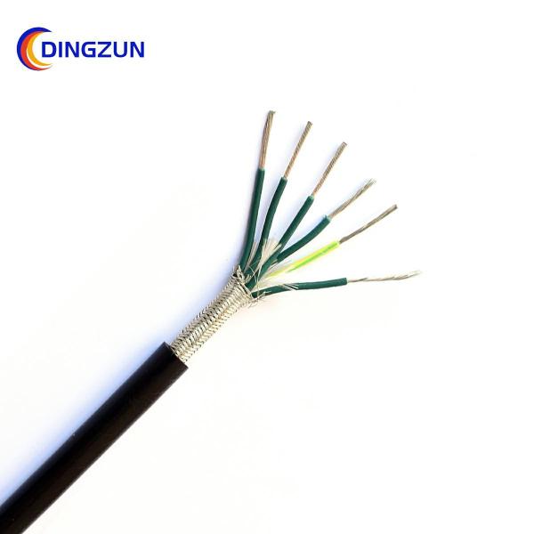 6 Cores FEP Insulated Shielded Silicone Cable