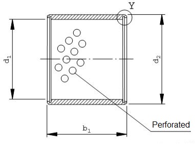 Tipo partido transporte de diapositiva de bronce del reborde de CuSn8