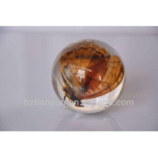 Логотип шарика 100mm пресс-папье цветка украшения пластиковый подгонял