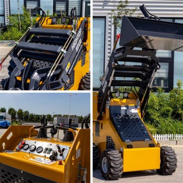 1350 mm de altura Avançado Mini Skid Steer Loader Max 2200 mm de altura de descarga
