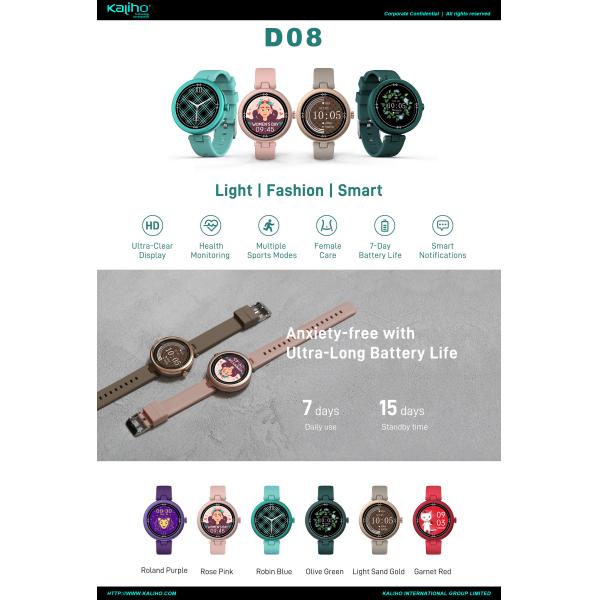 Smartwatch экрана касания телефона дозора андроида 1.09inch с факелом