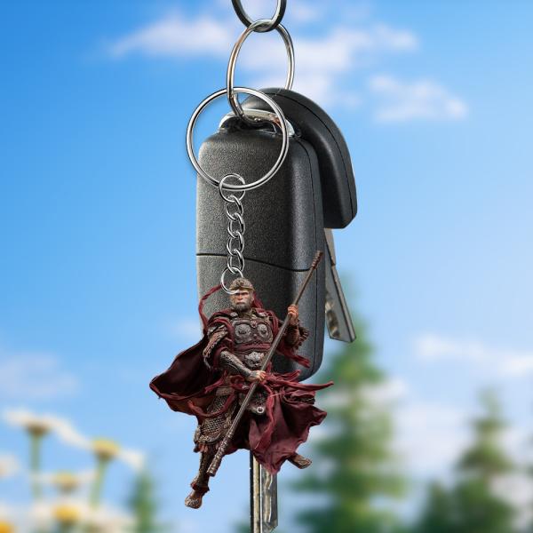 Black Myth Wukong Resin Pendant Witch Design 2D Acrylic Keychain for Car Keys Computer Bags
