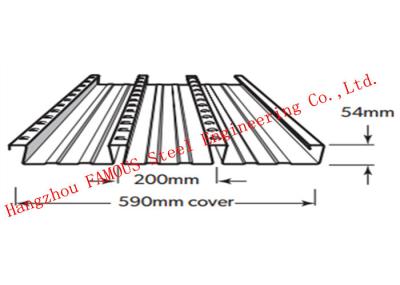 Plataforma alternativa do aço estrutural de Bondek para molde concretos da construção