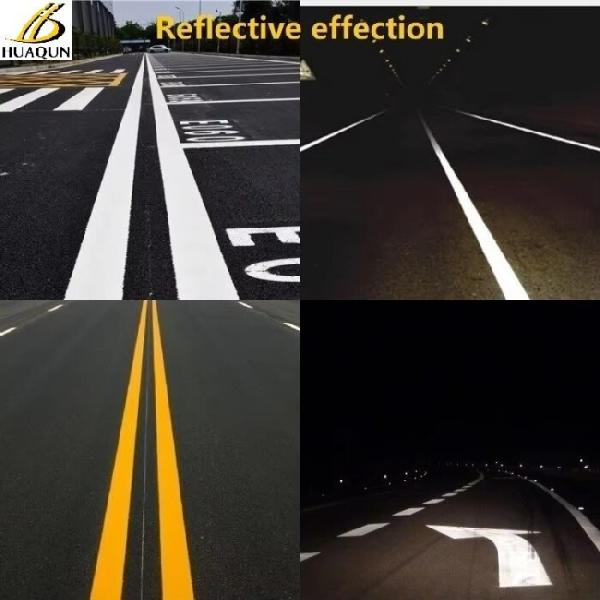 Customized Reflective Paint Standard Road Paint 20% Mixed Glass Beads Thermoplastic Paint