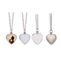 Collar con urna para cenizas con foto personalizada en blanco por sublimación, conmemorativo, en forma de corazón, regalo único para familiares, amigos y seres queridos